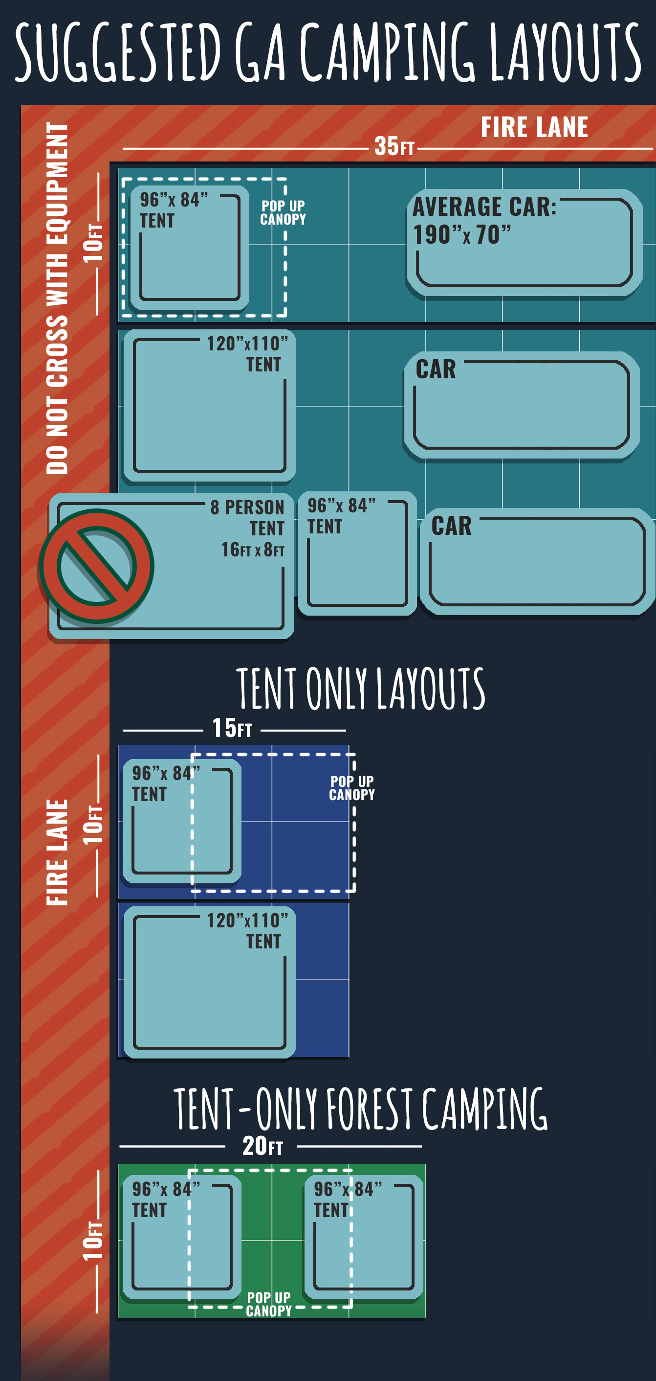 Lost Lands Camping Layout