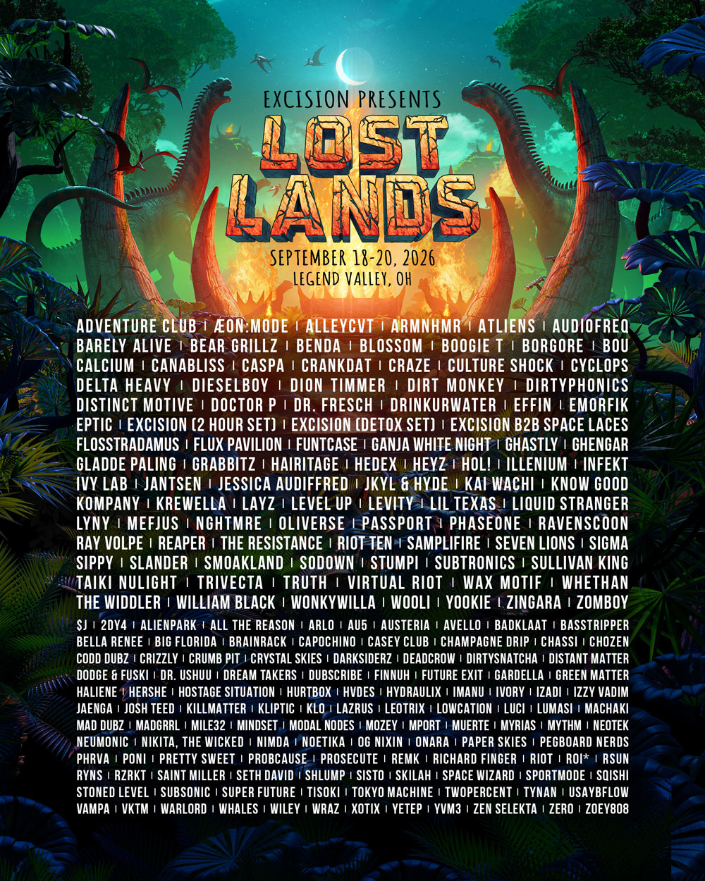 Lost Lands 2026 Lineup
