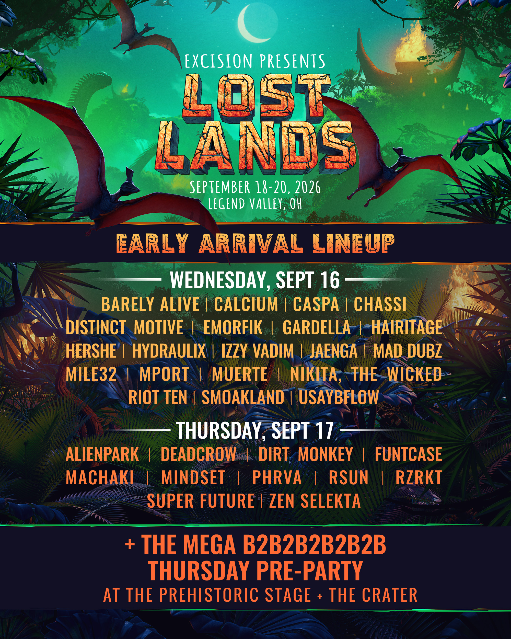 Lost Lands 2026 Lineup